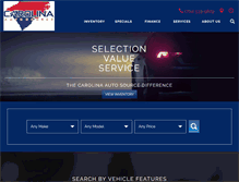 Tablet Screenshot of carolinaautosource.com